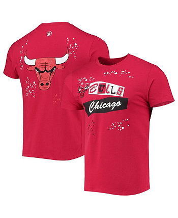 Men's Red Chicago Bulls Confetti T-shirt FISLL