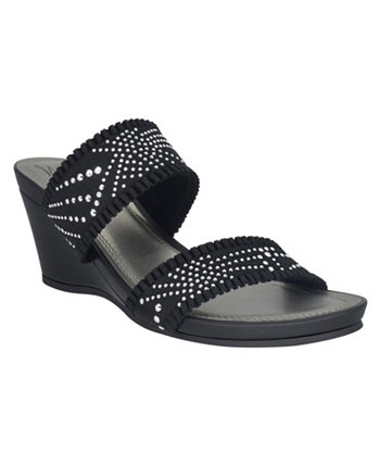 Women's Verbena Embellished Stretch Wedge Sandals Impo