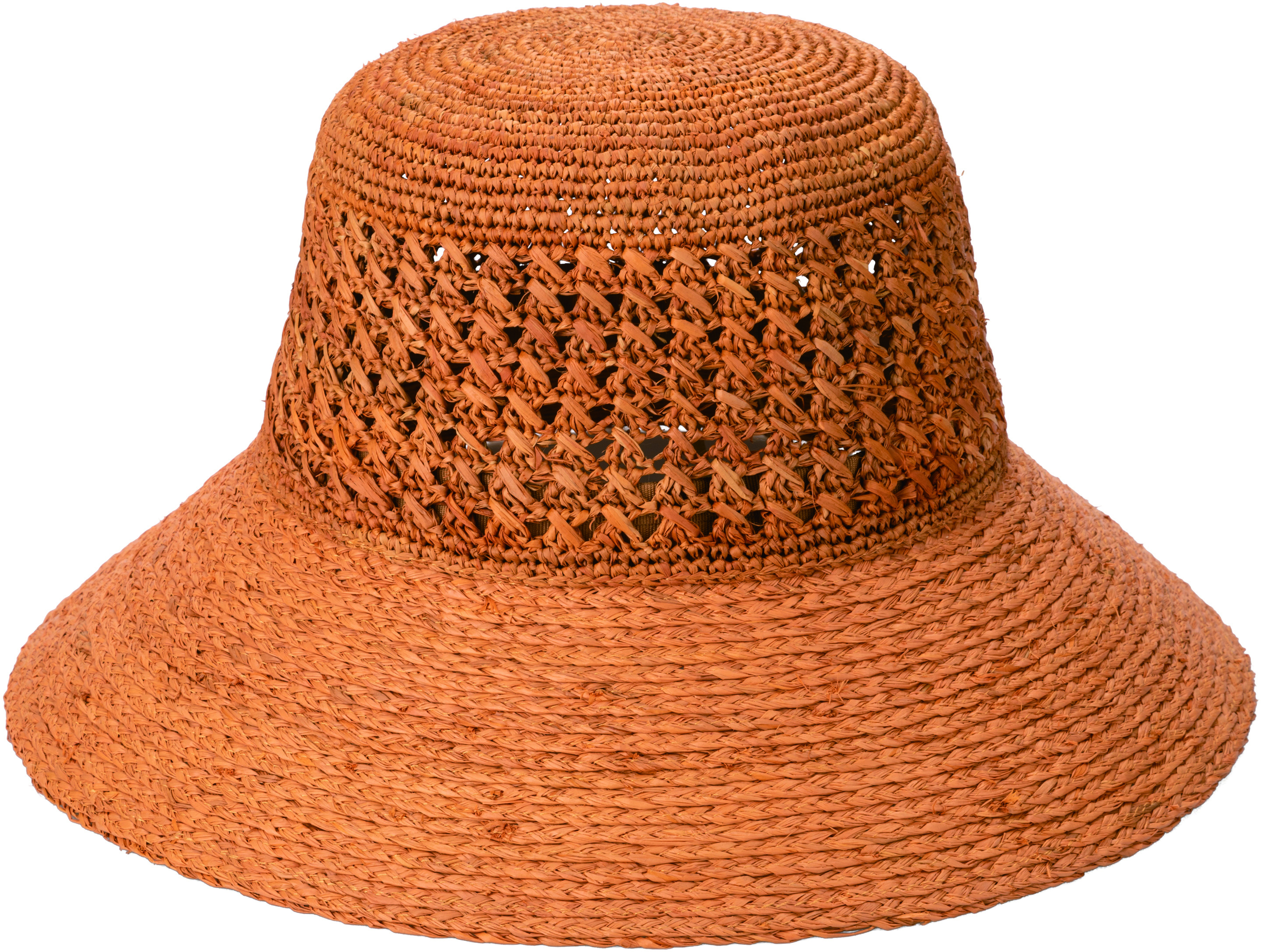 Вентилируемая корона с плетеной шляпой от солнца с полями San Diego Hat Company
