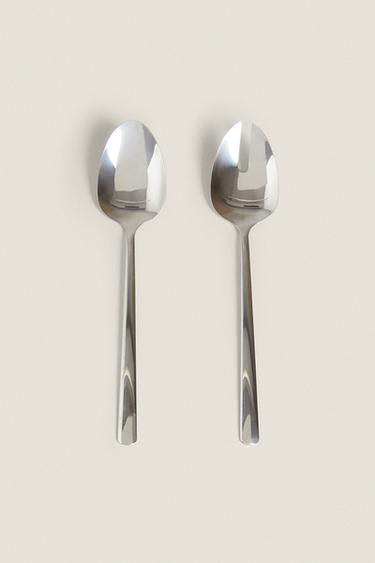 SET OF STEEL SALAD FLATWARE (SET OF 2) Zara Home