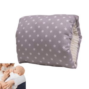 Hidetex Breastfeeding Pillows Cotton Nursing Arm Pillow Skin-Friendly Feeding Pillow Mini Arm Pillow for Breastfeeding Washable Nursing Pillow for Bottle Feeding(Small Stars) Hidetex