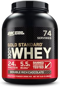 Optimum Nutrition Gold Standard 100% Whey Protein Powder (Порошок), Double Rich Chocolate, 2 Pound (Packaging May Vary) Optimum Nutrition