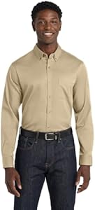 Port Authority Long Sleeve SuperPro React Twill Shirt W808 Port Authority