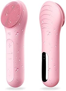 Face Scrubber, NågraCoola CLIE Facial Cleansing Brush, Waterproof and Rechargeable Face Scrub Brush for Men & Women, Cleansing, Exfoliating and Massaging, Electric Face Wash Brush - Berry NågraCoola