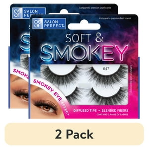 (2 pack) Salon Perfect Soft & Smokey 647 Lash, 2 Pairs Salon Perfect