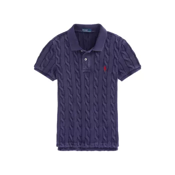 Cable-Knit Polo Shirt Polo Ralph Lauren