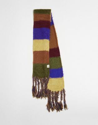 Трикотажный шарф в полоску с кисточками Reclaimed Vintage унисекс Reclaimed Vintage