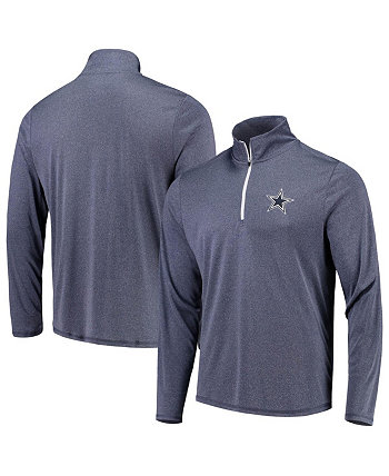 Мужская темно-синяя пуловерная куртка Arnie с молнией 1/4 из меланжевой ткани Dallas Cowboys