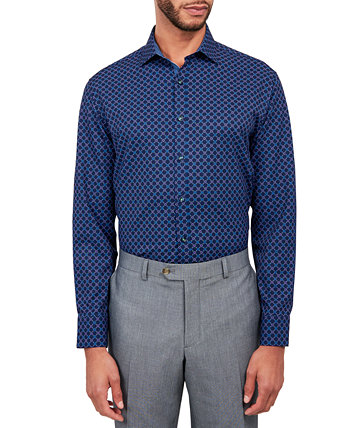 Мужская классическая рубашка стандартного кроя без железа с геопринтом Society of Threads