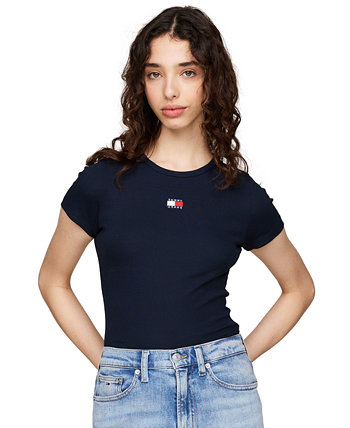 Женская Укороченная футболка Tommy Jeans Badge Logo Tommy Jeans