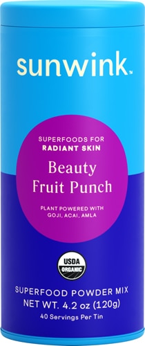 Порошковая смесь Superfood - Beauty Fruit Punch - 4,2 унции Sunwink