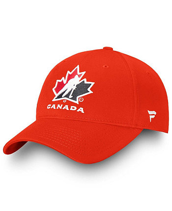 Мужская красная регулируемая кепка Hockey Canada Core Fanatics