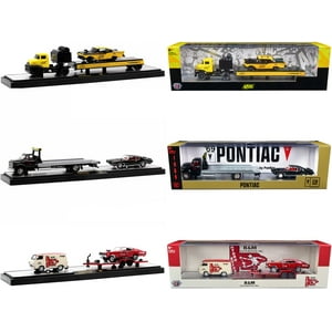 Auto Haulers Set of 3 Trucks Release 59 Limited Edition to 8400 pieces Worldwide 1/64 Diecast Model Cars by M2 Machines M2 Machines