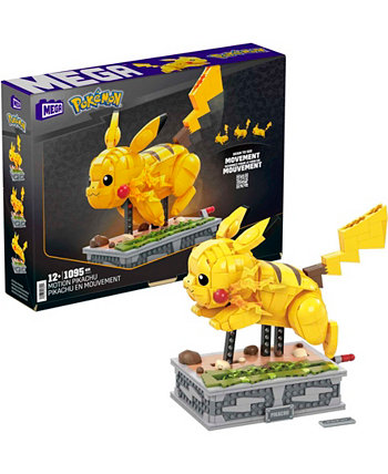 Pokemon 1095 Pieces Motion Pikachu Building Brick Set Mega Construx