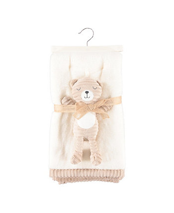 Baby Blanket with Ribbed Doll, 2-Piece Set Chickpea