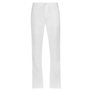 Everett Stretch Cotton-Linne Straight-Leg Jeans AG Jeans