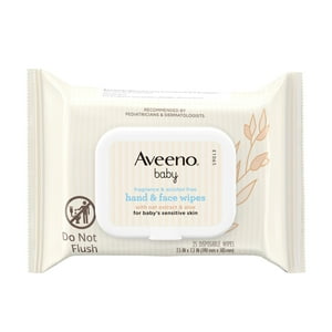 Aveeno Baby Hand & Face Cleansing Wipes, Oat Extract, Fragrance Free, 25 ct Aveeno