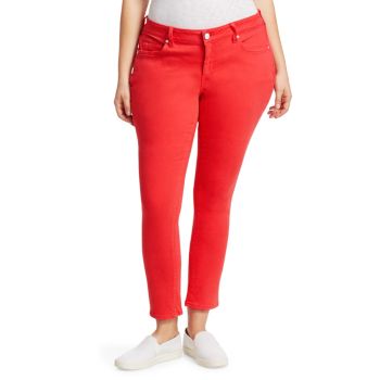 Прямые джинсы со средней посадкой Slink Jeans, Plus Size