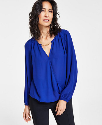 Женская блуза с металлической отделкой, созданная для Macy's I.N.C. International Concepts