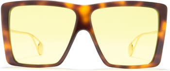 Квадратные солнцезащитные очки 61 мм GUCCI