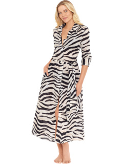 Платье прямого кроя Zebra Midi с прикрытием карманов Ralph Lauren