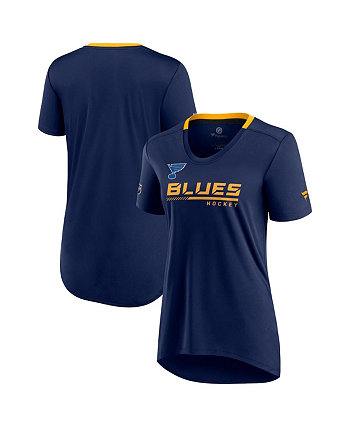 Женская темно-синяя футболка St. Louis Blues Authentic Pro Locker Room Fanatics