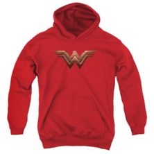 Batman V Superman Wonder Woman Shield Youth Pull Over Hoodie Licensed Character