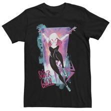 Big & Tall Marvel Spiderman Across The Spider Verse Spider-Gwen Swinging Graphic Tee Marvel