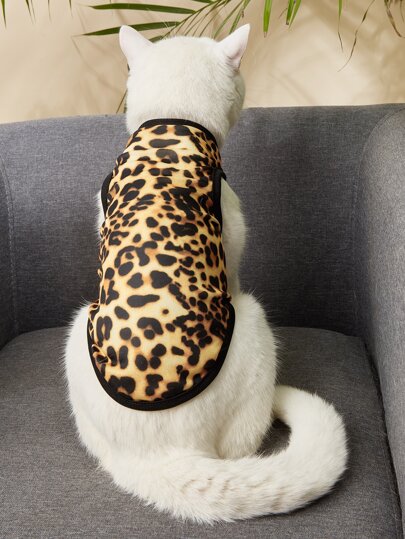 Майка для домашних животных с леопардовым принтом SHEIN