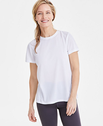 Women's Birdseye Mesh Short-Sleeve T-Shirt, Created for Macy's ID Ideology