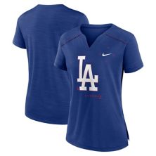 Women's Nike Royal Los Angeles Dodgers Pure Pride Boxy Performance Notch Neck T-Shirt Nitro USA