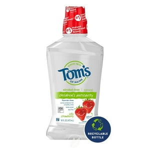 TOM'S OF MAINE Silly Fresa Enjuague con Flúor para Niños 16 Onzas, Pack de 2 Tom's of Maine