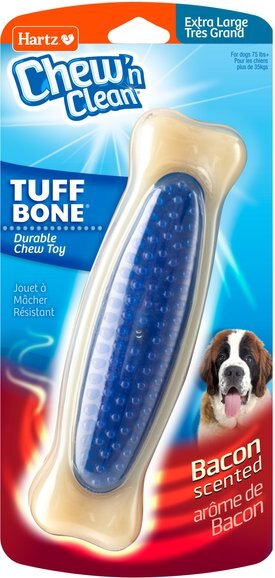 Hartz Chew 'n Clean Tuff Bone Tough Dog Chew Toy Hartz