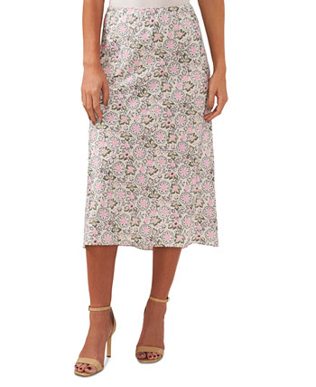 Женская юбка-комбинация миди с цветочным принтом CeCe