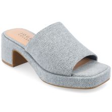 Journee Collection Bessa Women's Tru Comfort Foam Slip On Platform Sandals Journee Collection