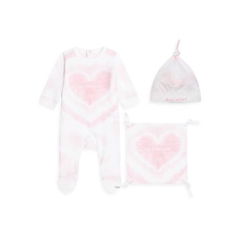 Пижама из 3-х предметов для новорожденных девочек &amp; Набор игрушек Givenchy