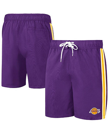 Мужские пурпурно-золотые шорты для плавания Los Angeles Lakers Sand Beach Volley G-III Sports
