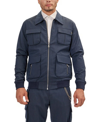 Мужская куртка-карго Modern в тонкую полоску RON TOMSON