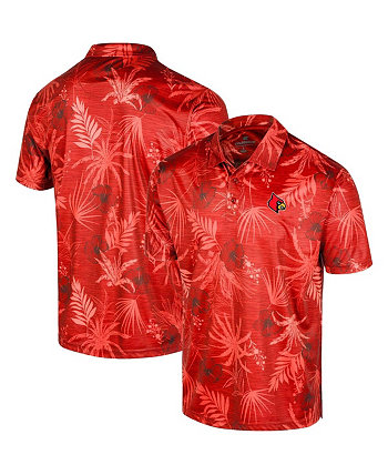 Мужская красная рубашка-поло Louisville Cardinals Palms Team Colosseum