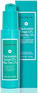 Naturium Niacinamide Face Serum 12% Plus Zinc 2%, Anti-Aging, Pore Minimizer & Dark Spot Corrector with Hyaluronic Acid & Vitamin E, Vegan & Cruelty-Free, 1 oz Naturium