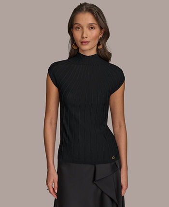 Women's Mock Neck Sweater, Regular & Petite Donna Karan New York