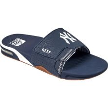 Men's REEF New York Yankees Fanning Slide Sandals Reef