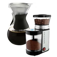 GROSCHE Austin G6 Pour Over Coffee Maker & Electric Burr Coffee Grinder Bundle Grosche