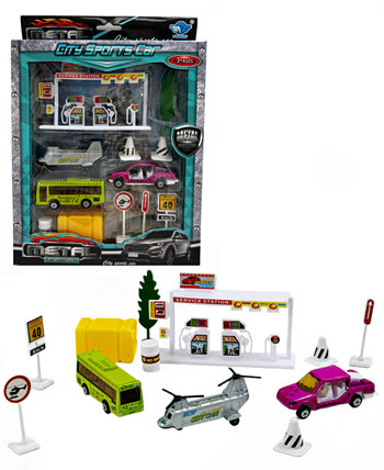 Игровой набор аксессуаров для грузовиков и автомобилей Mini City из 10 предметов Big Daddy