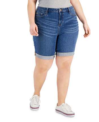 Джинсовые шорты большого размера с манжетами, созданные для Macy's Tommy Hilfiger