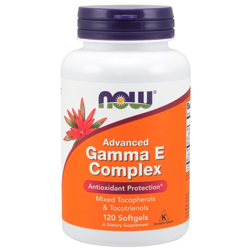 NOW Advanced Gamma E Complex — 120 мягких капсул NOW Foods
