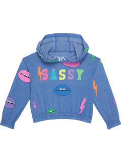 Lips & Bolts Vintage Fleece Hoodie with Chenille Patches (Toddler/Little Kids) Chaser