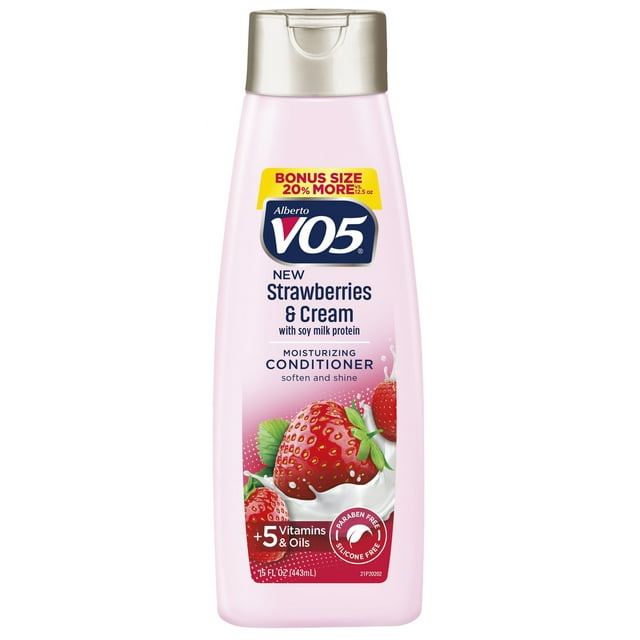 Alberto VO5 Moisture Milks Strawberry and Cream Hair Conditioner, 15 fl oz Alberto VO5