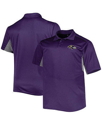 Мужская фиолетовая рубашка-поло Baltimore Ravens Big and Tall Team Color Profile