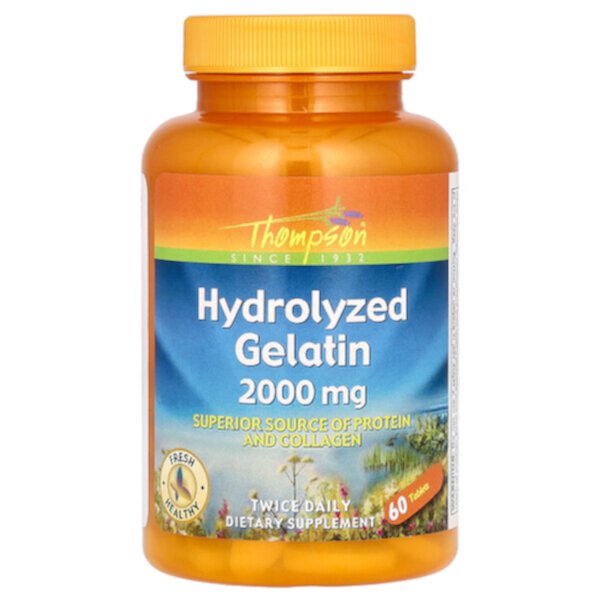 Гидролизованный Желатин - 2000 мг - 60 таблеток - Thompson Thompson